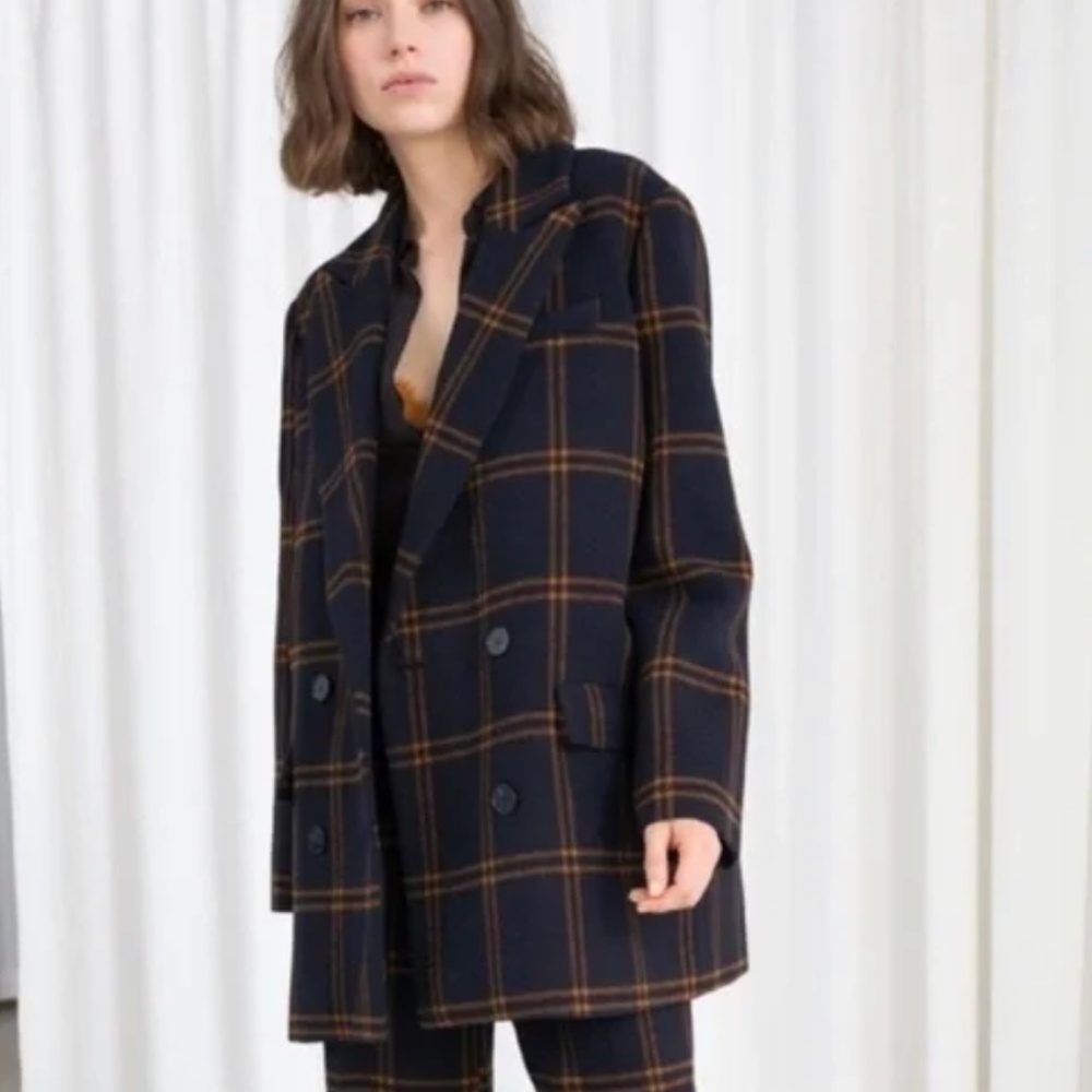 & other stories oversized wool blend  blazer